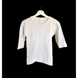 Vintage 50's Ribbed Military Long Sleeve Shirt Medium After The Beach Made USA